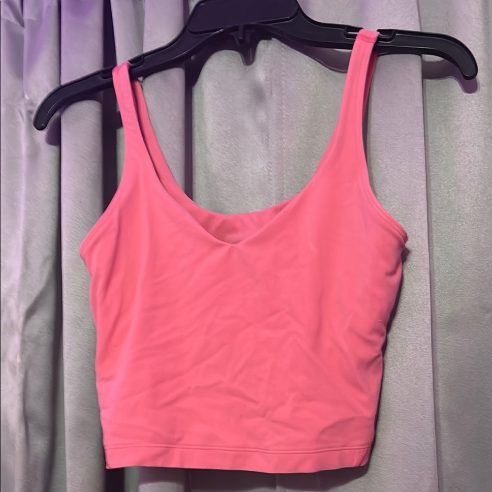 Pink Lululemon Crop Top